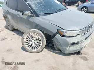 2022 Jeep Compass High Altitude with VIN 3C4NJDCB4NT158729, listed as a IAAI auction lot 42095683 with 53,874 mi miles and . Bid and sale history available at DreamBid. Image 6.