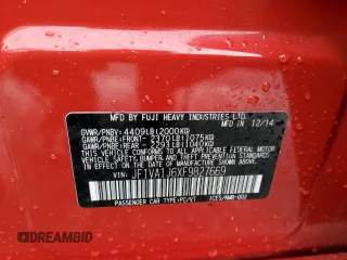 2015 Subaru WRX Limited with VIN JF1VA1J6XF9827669, listed as a Copart auction lot 72979502 with 92,451 mi miles. Bid and sale history available at carsss.com. Image 12.