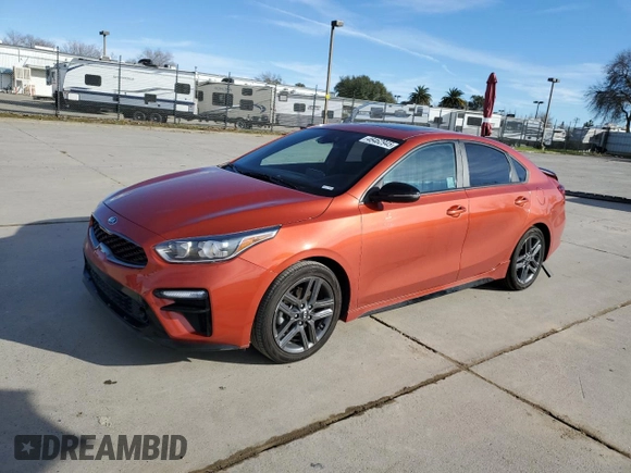 2021 Kia Forte GT-Line z VIN 3KPF34AD0ME388791, wystawiony jako Copart lot #46462945 z przebiegiem 56 346 mil mil oraz Szkoda całkowita • Salvage title. Historia ofert i sprzedaży dostępna na DreamBid. Obrazek 1.