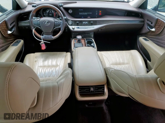 2018 Lexus LS 500 z VIN JTHB51FF3J5006860, wystawiony jako Copart lot #54728845 z przebiegiem 76 335 mil mil oraz Czysty tytuł • Clean title. Historia ofert i sprzedaży dostępna na DreamBid. Obrazek 8.