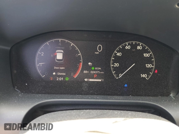2023 Honda HR-V LX with VIN 3CZRZ1H34PM729931, listed as a Copart auction lot 59405465 with 24,375 mi miles and Salvage title. Bid and sale history available at DreamBid. Image 9.