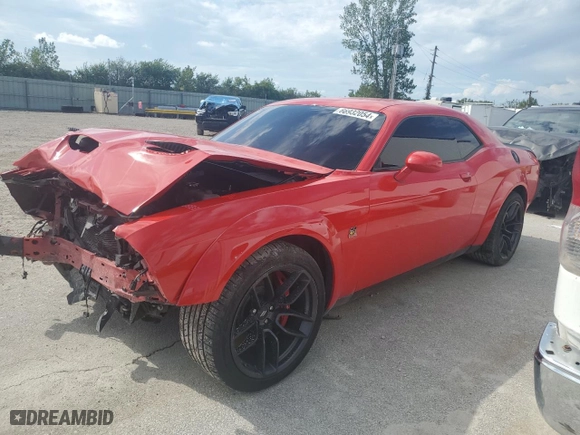 2019 Dodge Challenger R/T Scat Pack with VIN 2C3CDZFJ0KH505772, listed as a Copart auction lot 66932054 with 0 mi miles and Salvage Title. Bid and sale history available at carsss.com. Image 1.