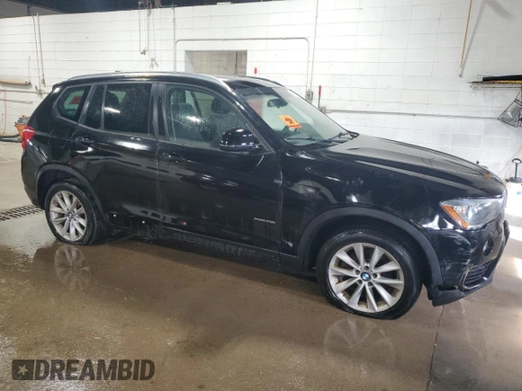 2017 BMW X3 xDrive28i with VIN 5UXWX9C30H0W70206, listed as a Copart auction lot 48616615 with 147,545 mi miles and Clean Title. Bid and sale history available at DreamBid. Image 4.