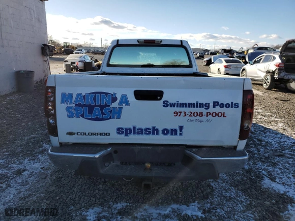 2007 Chevrolet Colorado LT w/1LT with VIN 1GCCS199578230076, listed as a Copart auction lot 41455445 with 155,257 mi miles and Salvage Title. Bid and sale history available at carsss.com. Image 6.