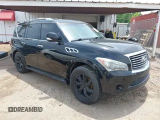 2012 Infiniti QX56 7-passenger z VIN JN8AZ2NEXC9015233, wystawiony jako IAAI lot #42228817 z przebiegiem 110 020 mil mil oraz . Historia ofert i sprzedaży dostępna na DreamBid. Obrazek 1.
