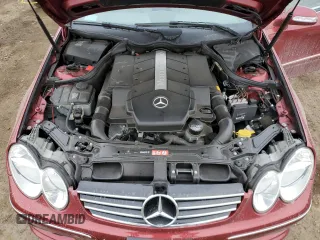 2005 Mercedes-Benz CLK 500 z VIN WDBTK75GX5T038734, wystawiony jako Copart lot #47435695 z przebiegiem 9 860 mil mil oraz Szkoda całkowita • Salvage title. Historia ofert i sprzedaży dostępna na DreamBid. Obrazek 11.
