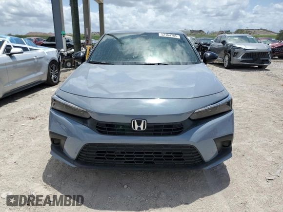 2022 Honda Civic Sedan Sport with VIN 2HGFE2F53NH588717, listed as a Copart auction lot 52164785 with 17,015 mi miles and Salvage Title. Bid and sale history available at carsss.com. Image 5.