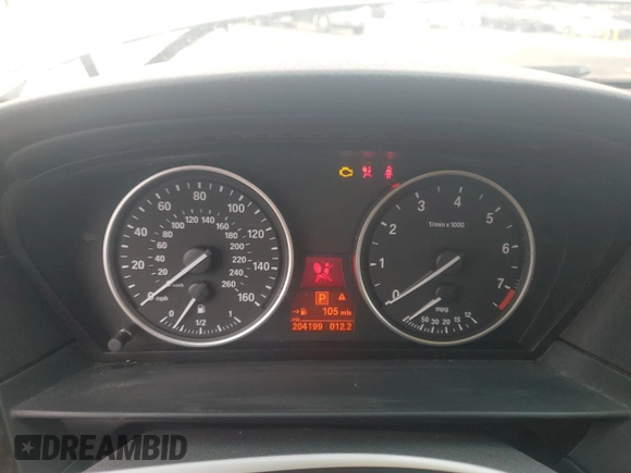 2010 BMW 5 Series 528i xDrive with VIN WBANV1C50AC445727, listed as a Copart auction lot 86628664 with 204,199 mi miles and Salvage Title. Bid and sale history available at carsss.com. Image 9.