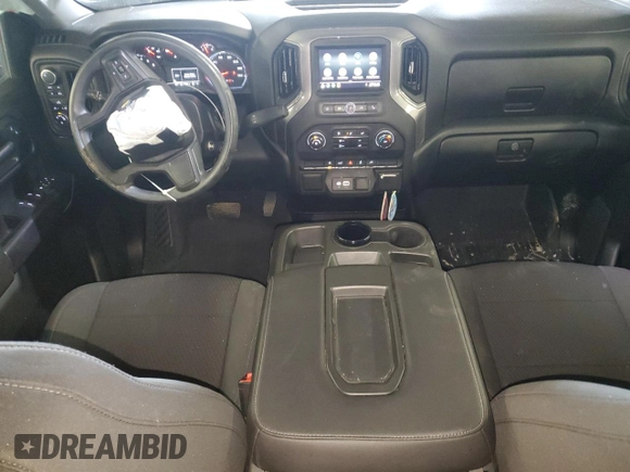 2021 Chevrolet Silverado 1500 Custom with VIN 1GCPYBEK3MZ120101, listed as a Copart auction lot 84403284 with 52,693 mi miles and Salvage Title. Bid and sale history available at DreamBid. Image 8.