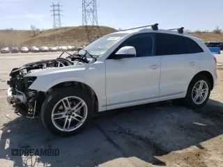 2014 Audi Q5 Premium Plus with VIN WA1LFAFPXEA057288, listed as a Copart auction lot 52636095 with 133,401 mi miles and Salvage Title. Bid and sale history available at carsss.com. Image 1.
