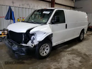 2012 Chevrolet Express Cargo Van with VIN 1GCSGAFX9C1102605, listed as a Copart auction lot 39816934 with 134,786 mi miles and Salvage Title. Bid and sale history available at carsss.com. Image 1.