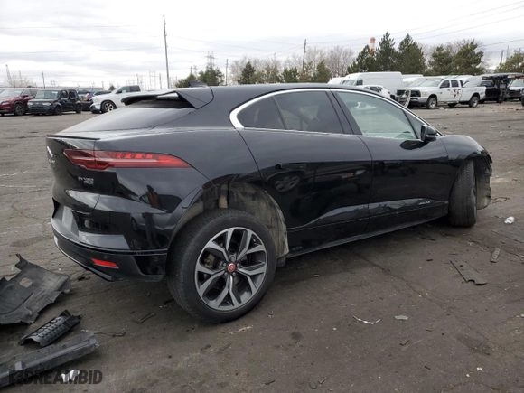 2019 Jaguar I-PACE HSE with VIN SADHD2S13K1F61760, listed as a Copart auction lot 89027055 with 46924 miles and Salvage Title. Bid and sale history available at carsss.com. Image 3.