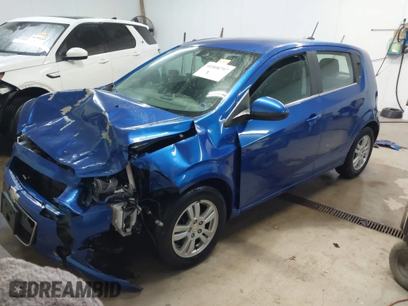 2016 Chevrolet Sonic LT with VIN 1G1JC6SH2G4168106, listed as a IAAI auction lot 41808797 with 141,473 mi miles. Bid and sale history available at carsss.com. Image 2.