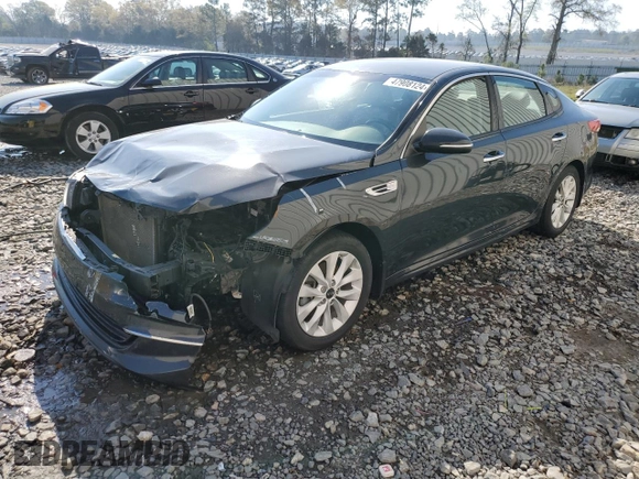 2016 Kia Optima EX with VIN 5XXGU4L30GG088346, listed as a Copart auction lot 47908124 with 107,813 mi miles and Salvage Title. Bid and sale history available at carsss.com. Image 1.