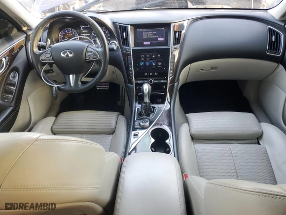 2016 Infiniti Q50 3.0t Red Sport 400 with VIN JN1FV7ARXGM450567, listed as a Copart auction lot 85932924 with 80,925 mi miles and Salvage Title. Bid and sale history available at carsss.com. Image 8.