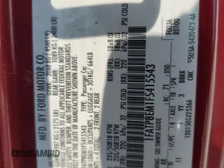 2015 Ford Mustang V6 z VIN 1FATP8EM1F5415543, wystawiony jako Copart lot #59265635 z przebiegiem 217 761 mil mil oraz Szkoda całkowita • Salvage title. Historia ofert i sprzedaży dostępna na DreamBid. Obrazek 12.