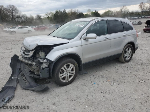 2010 Honda CR-V EX-L with VIN 5J6RE4H76AL027036, listed as a Copart auction lot 51688215 with 173,943 mi miles and Salvage Title. Bid and sale history available at carsss.com. Image 1.