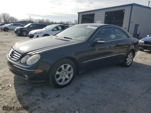 2003 Mercedes-Benz CLK-Class 3.2L with VIN WDBTJ65J03F060679, listed as a Copart auction lot 46507675 with 66,530 mi miles and Salvage Title. Bid and sale history available at carsss.com. Image 1.