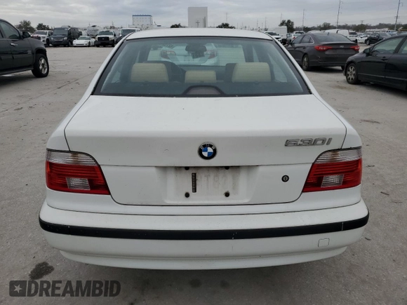 2001 BMW 5 Series 530iA with VIN WBADT63471CF05916, listed as a Copart auction lot 42752195 with 110,586 mi miles and Salvage Title. Bid and sale history available at carsss.com. Image 6.