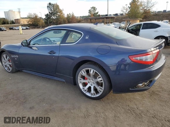 2012 Maserati GranTurismo S with VIN ZAM45KLA2C0062244, listed as a Copart auction lot 82872704 with Not provided miles and Clean title. Bid and sale history available at DreamBid. Image 2.