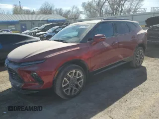 2023 Chevrolet Blazer RS z VIN 3GNKBERS2PS200506, wystawiony jako Copart lot #50313005 z przebiegiem 20 957 mil mil oraz Szkoda całkowita • Salvage title. Historia ofert i sprzedaży dostępna na DreamBid. Obrazek 1.