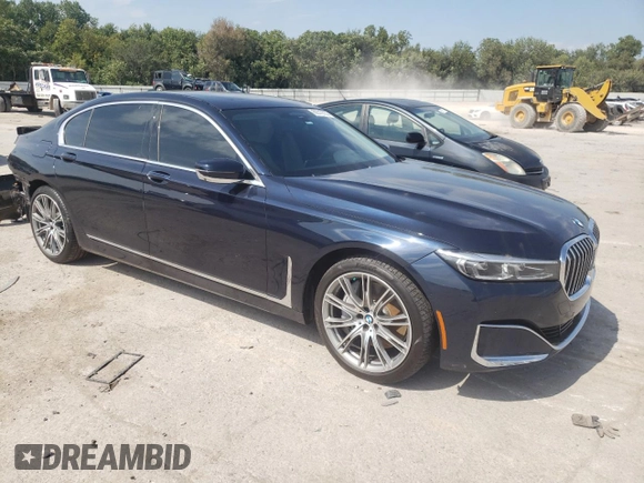 2020 BMW 7 Series 750i xDrive with VIN WBA7U2C04LCD70929, listed as a Copart auction lot 69319703 with 21,729 mi miles. Bid and sale history available at carsss.com. Image 4.