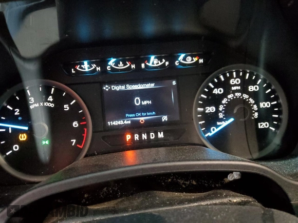 2018 Ford F-150 XL with VIN 1FTFX1E5XJKF85272, listed as a Copart auction lot 51056845 with 114,243 mi miles and Salvage Title. Bid and sale history available at DreamBid. Image 9.