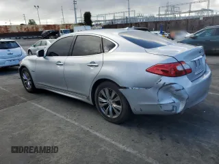 2012 Infiniti M Hybrid with VIN JN1EY1AP3CM910631, listed as a Copart auction lot 49162705 with 128,771 mi miles and Salvage title. Bid and sale history available at DreamBid. Image 2.