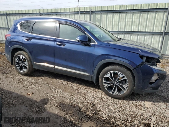 2020 Hyundai Santa Fe Limited with VIN 5NMS5CAA1LH144132, listed as a Copart auction lot 49504785 with 91,704 mi miles and Salvage Title. Bid and sale history available at carsss.com. Image 4.