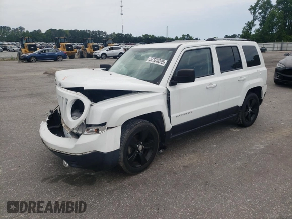 2017 Jeep Patriot High Altitude with VIN 1C4NJPFA6HD166491, listed as a Copart auction lot 57320225 with 75,894 mi miles and Salvage title. Bid and sale history available at DreamBid. Image 1.