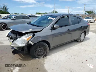 2016 Nissan Versa S Plus with VIN 3N1CN7AP3GL830961, listed as a Copart auction lot 62507115 with 57,438 mi miles and Salvage title. Bid and sale history available at DreamBid. Image 1.