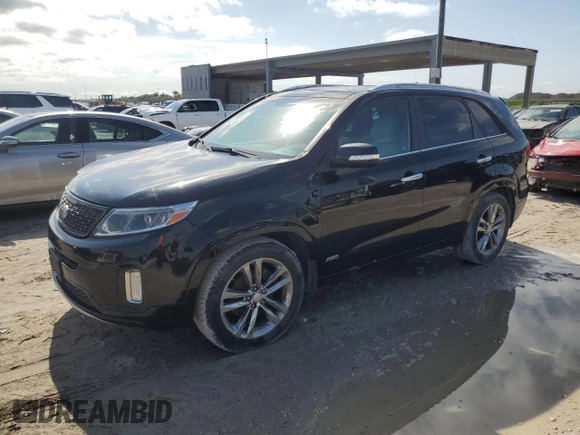 2014 Kia Sorento SX with VIN 5XYKWDA78EG475097, listed as a Copart auction lot 52358455 with 161,812 mi miles and Clean Title. Bid and sale history available at carsss.com. Image 1.