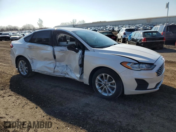 2020 Ford Fusion SE with VIN 3FA6P0HD5LR166862, listed as a Copart auction lot 50536195 with 48,885 mi miles and Salvage Title. Bid and sale history available at carsss.com. Image 4.