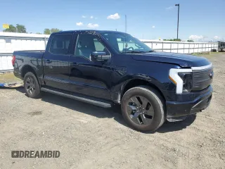 2023 Ford F-150 Lightning Pro with VIN 1FT6W1EV0PWG28960, listed as a Copart auction lot 51858855 with Not Provided miles and Non Repairable. Bid and sale history available at DreamBid. Image 4.