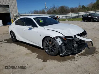 2024 Lexus IS with VIN JTHGZ1B26R5076877, listed as a Copart auction lot 50035165 with 17,527 mi miles and Salvage Title. Bid and sale history available at carsss.com. Image 4.