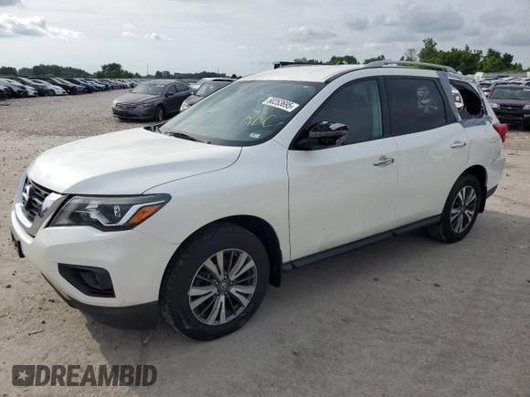 2017 Nissan Pathfinder SL with VIN 5N1DR2MM7HC668223, listed as a Copart auction lot 60263695 with 83,596 mi miles and Clean title. Bid and sale history available at DreamBid. Image 1.