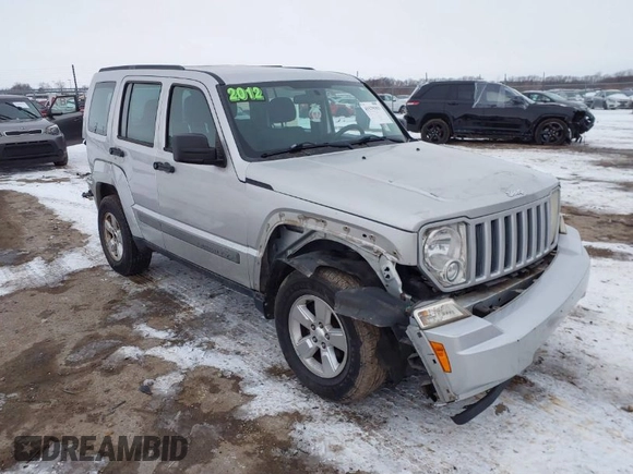 2012 Jeep Liberty Sport with VIN 1C4PJMAK4CW156238, listed as a IAAI auction lot 41579393 with 131,560 mi miles and . Bid and sale history available at carsss.com. Image 1.