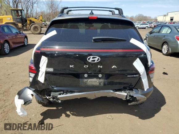 2025 Hyundai Kona Limited with VIN KM8HECA31SU200925, listed as a Copart auction lot 53305795 with 6,223 mi miles and Salvage Title. Bid and sale history available at DreamBid. Image 6.