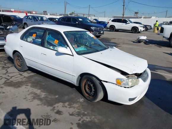 2002 Toyota Corolla CE with VIN 2T1BR12EX2C523872, listed as a IAAI auction lot 41831610 with Not provided miles and . Bid and sale history available at DreamBid. Image 1.