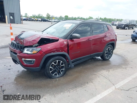 2021 Jeep Compass Trailhawk with VIN 3C4NJDDB6MT502932, listed as a IAAI auction lot 42209945 with 63,119 mi miles and . Bid and sale history available at DreamBid. Image 2.