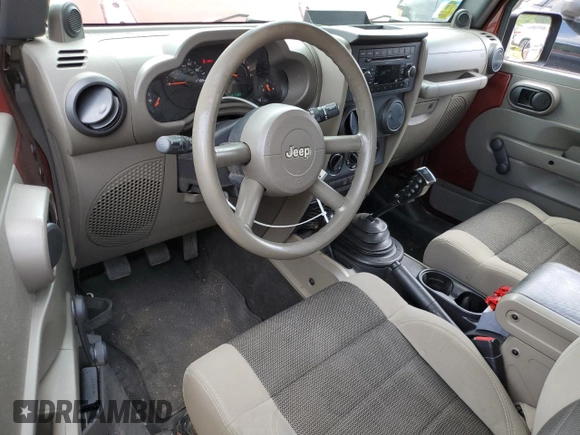 2007 Jeep Wrangler X z VIN 1J4FA24187L152407, wystawiony jako Copart lot #62571655 z przebiegiem 121 500 mil mil oraz Czysty tytuł • Clean title. Historia ofert i sprzedaży dostępna na DreamBid. Obrazek 8.