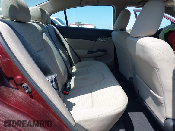 2014 Honda Civic LX with VIN 19XFB2F58EE261765, listed as a IAAI auction lot 42151335 with 55,881 mi miles. Bid and sale history available at carsss.com. Image 8.