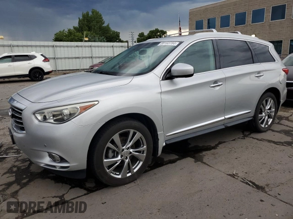 2013 Infiniti JX35 with VIN 5N1AL0MM0DC336014, listed as a Copart auction lot 68163784 with 152,706 mi miles and Clean Title. Bid and sale history available at carsss.com. Image 1.