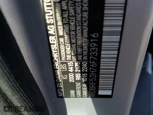 2006 Mercedes-Benz C 230 Sport z VIN WDBRF52H76F733916, wystawiony jako Copart lot #63496685 z przebiegiem 150 628 mil mil oraz Szkoda całkowita • Salvage title. Historia ofert i sprzedaży dostępna na DreamBid. Obrazek 12.