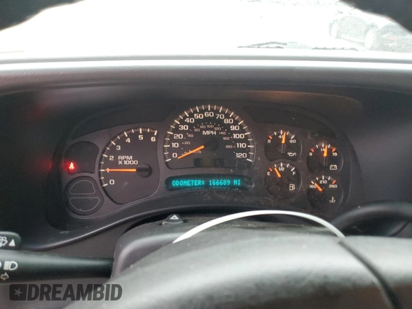 2003 Chevrolet Tahoe LT with VIN 1GNEC13Z03J100215, listed as a Copart auction lot 55036355 with 166,689 mi miles and Salvage title. Bid and sale history available at DreamBid. Image 9.