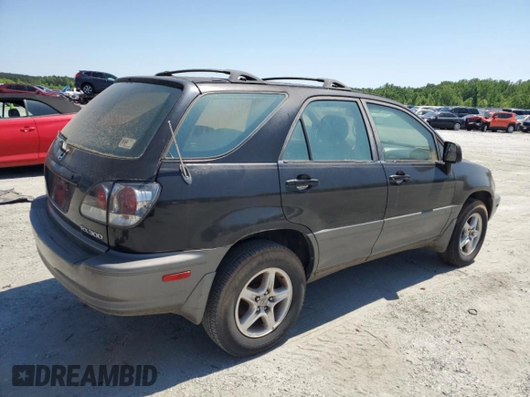 2002 Lexus RX 300 with VIN JTJGF10U620146876, listed as a Copart auction lot 55066585 with 0 mi miles and Clean Title. Bid and sale history available at carsss.com. Image 3.