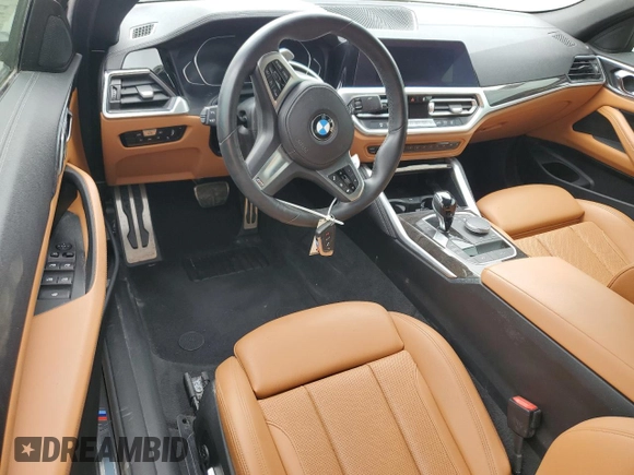 2022 BMW 4 Series M440i with VIN WBA53AT06NCK03623, listed as a Copart auction lot 62363465 with Not provided miles and Salvage title. Bid and sale history available at DreamBid. Image 8.