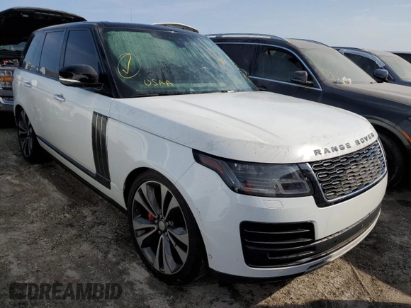 2019 Land Rover Range Rover with VIN SALGW2SEXKA530547, listed as a Copart auction lot 76191474 with Not provided miles and Non repairable. Bid and sale history available at DreamBid. Image 4.