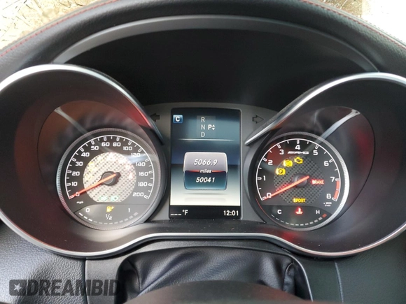 2018 Mercedes-Benz C 63 AMG with VIN 55SWF8GB6JU239102, listed as a Copart auction lot 41472985 with 50,041 mi miles and Non repairable. Bid and sale history available at DreamBid. Image 9.