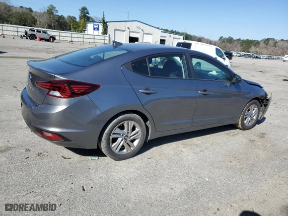 2019 Hyundai Elantra SEL with VIN 5NPD84LF0KH403161, listed as a Copart auction lot 45490145 with 92,863 mi miles and Salvage Title. Bid and sale history available at carsss.com. Image 3.